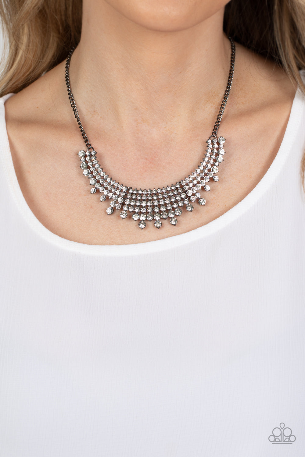 Paparazzi Accessories: Shimmering Song - Black Necklace