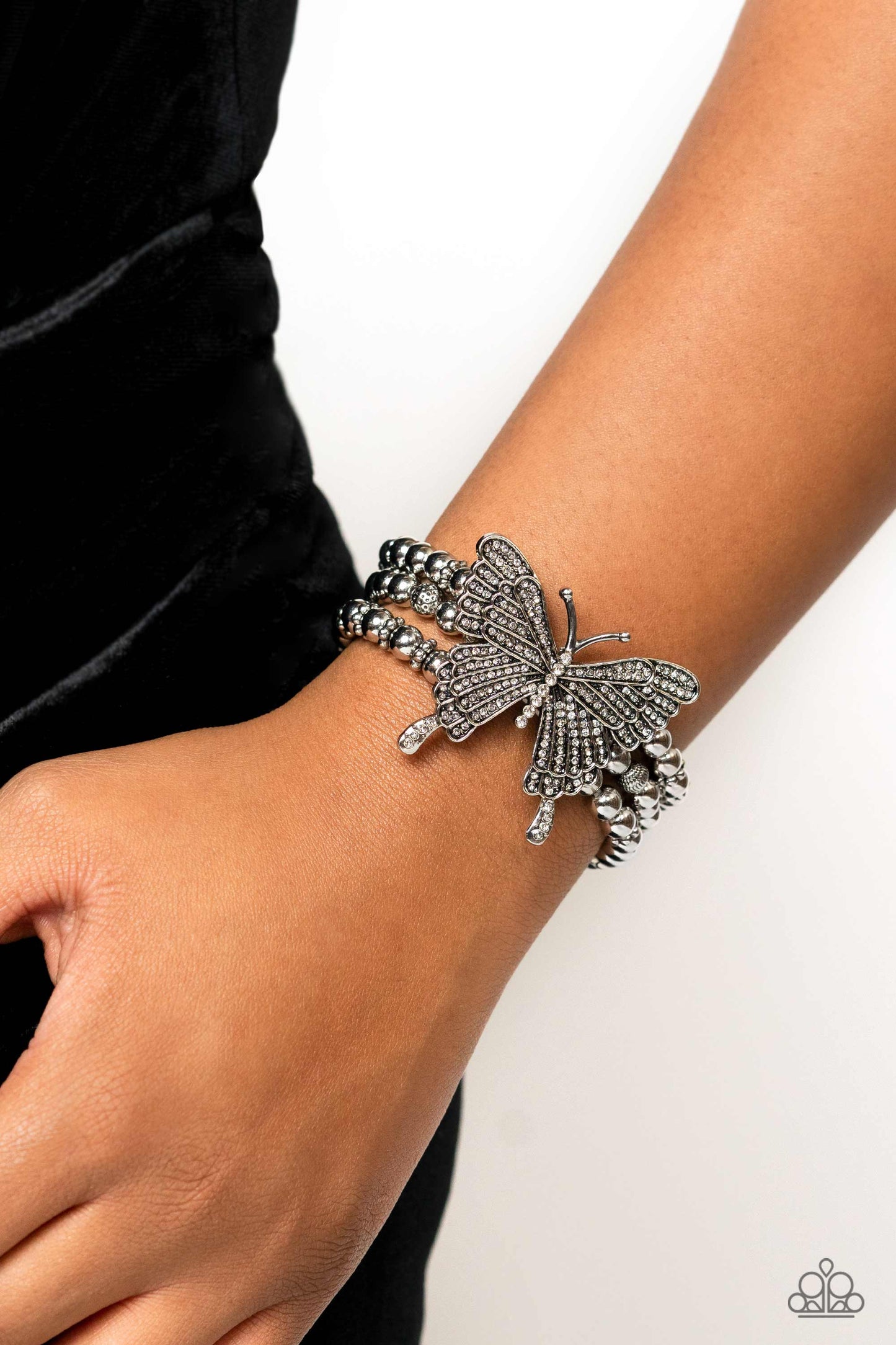 Paparazzi Accessories: First WINGS First - White Bracelet