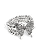 Paparazzi Accessories: First WINGS First - White Bracelet