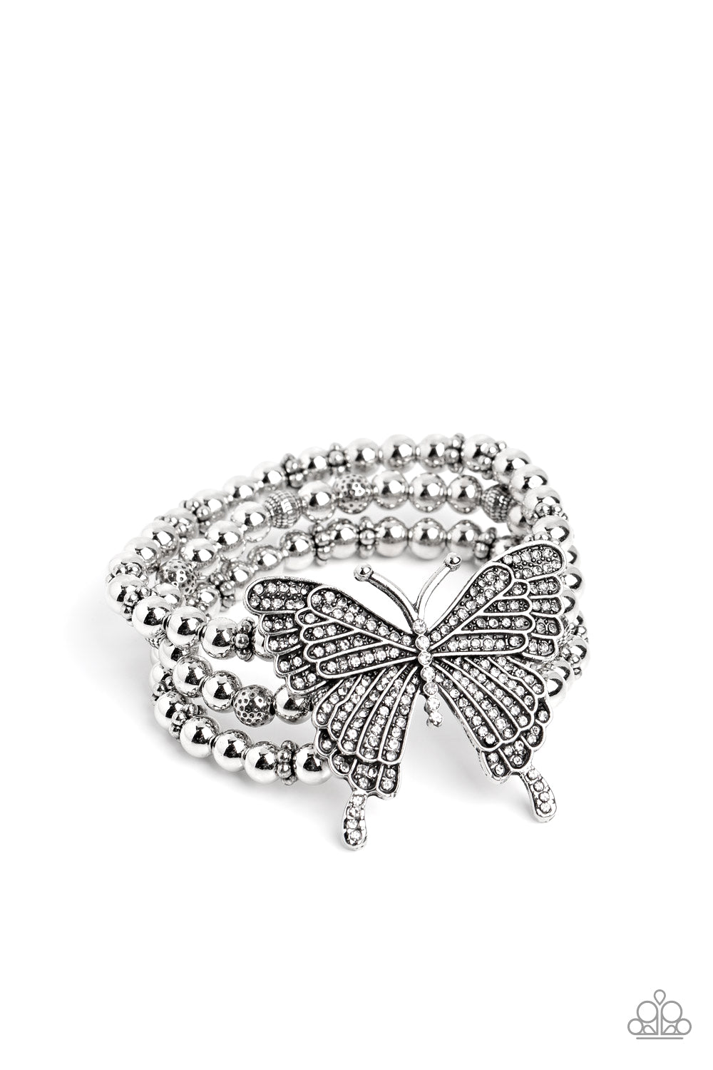 Paparazzi Accessories: First WINGS First - White Bracelet