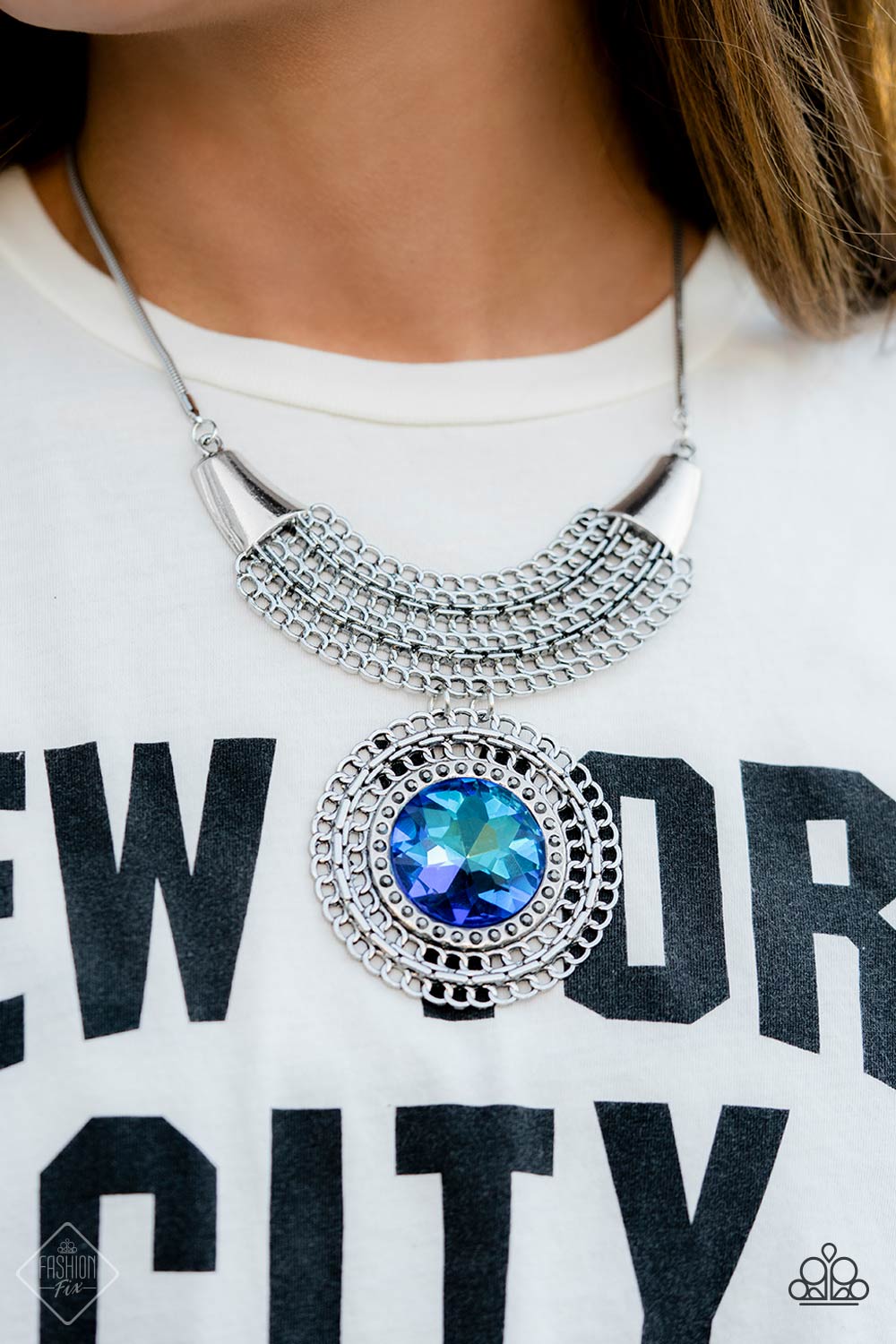 Paparazzi Accessories: Excalibur Extravagance - Blue Necklace