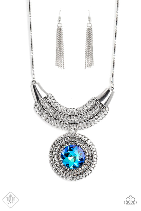 Paparazzi Accessories: Excalibur Extravagance - Blue Necklace