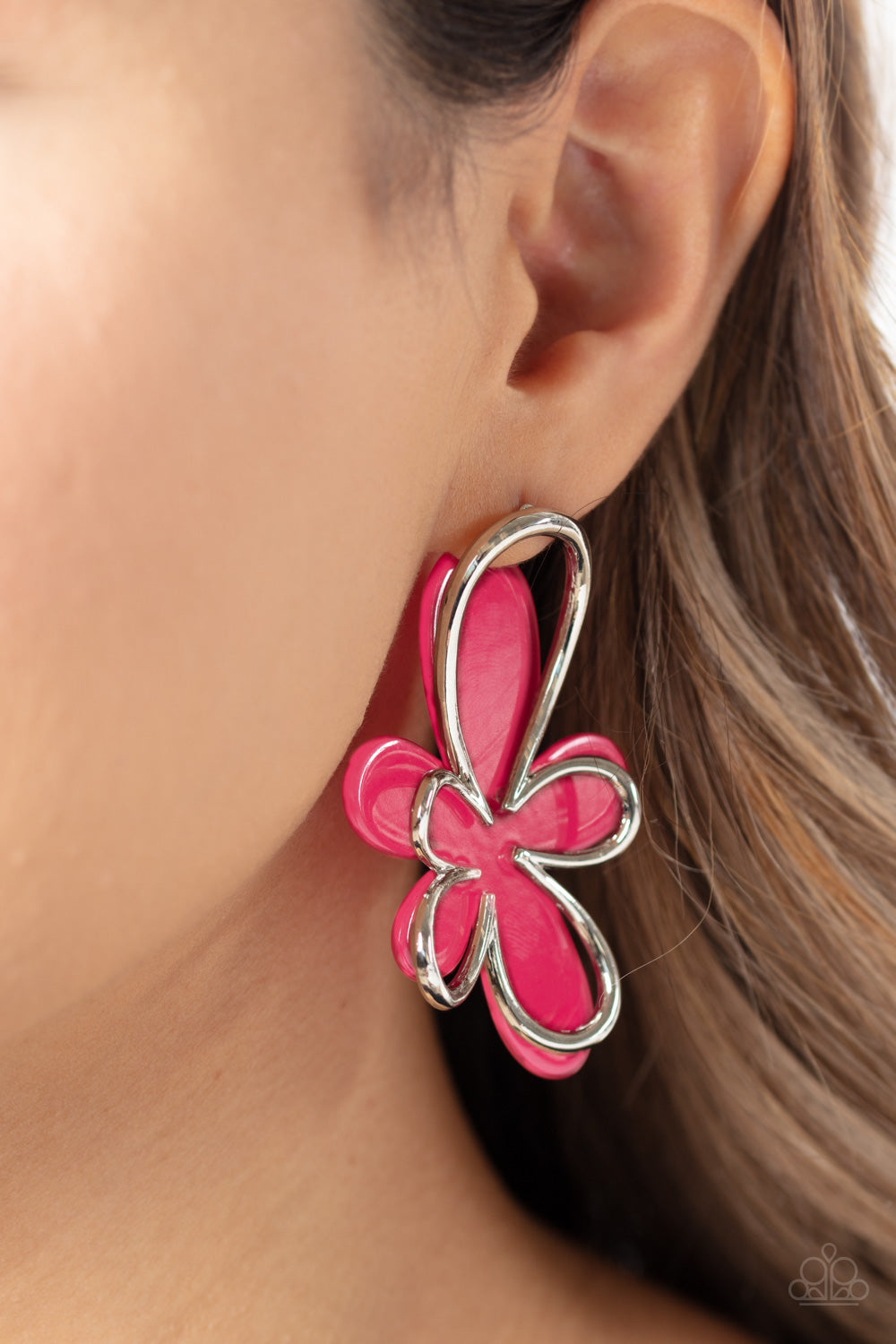 Paparazzi Accessories: Glimmering Gardens - Pink Earrings