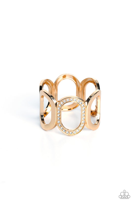 Paparazzi Accessories: Opulent Ovals - Gold Bracelet