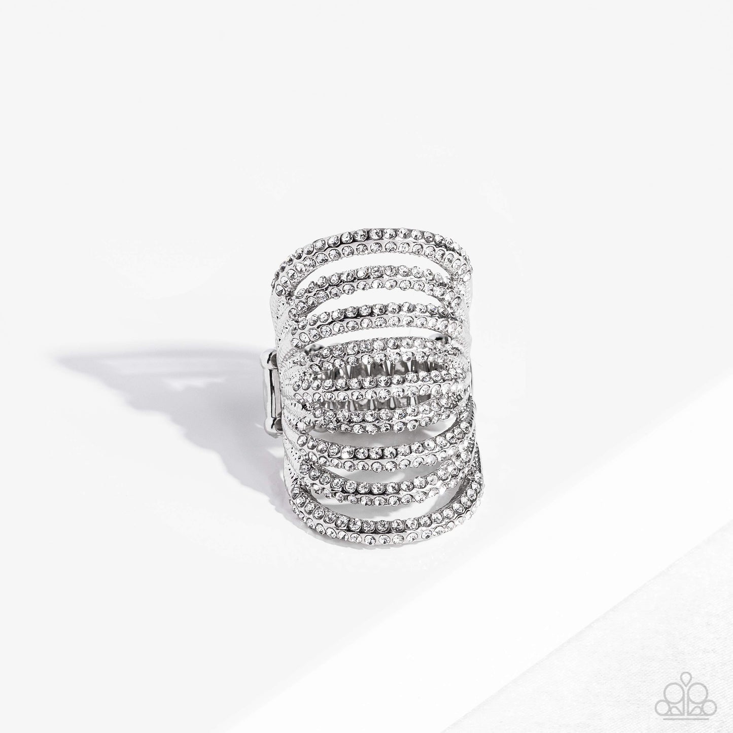 Paparazzi Accessories: Rippling Rarity - White Ring