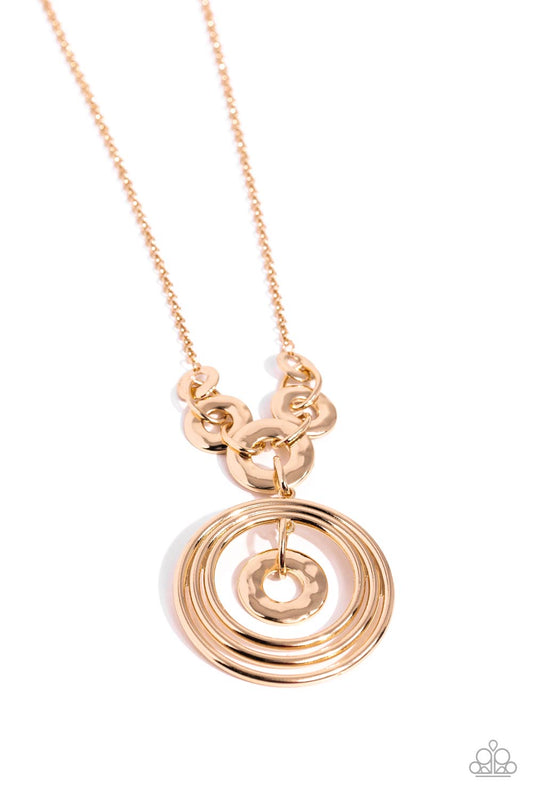 Paparazzi Accessories: High HOOPS - Gold Necklace