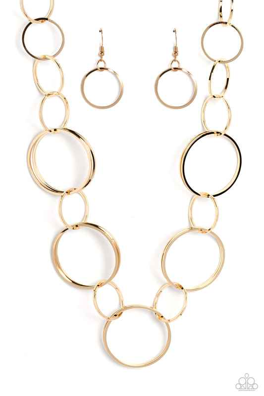 Paparazzi Accessories: Shimmering Symphony - Gold Necklace