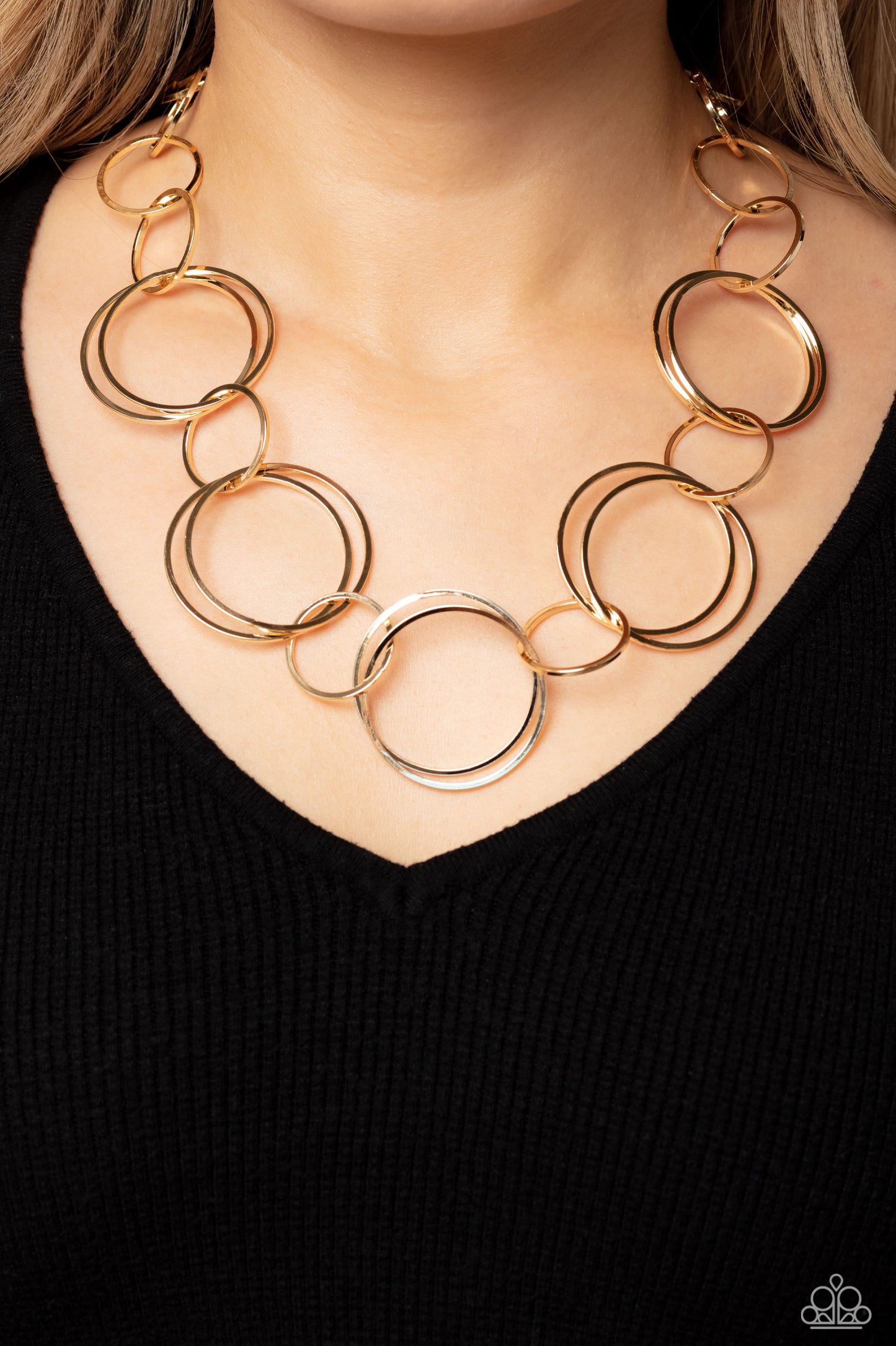 Paparazzi Accessories: Shimmering Symphony - Gold Necklace