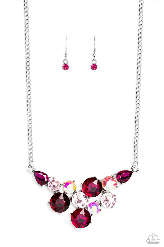 Paparazzi Accessories: Round Royalty - Pink Necklace