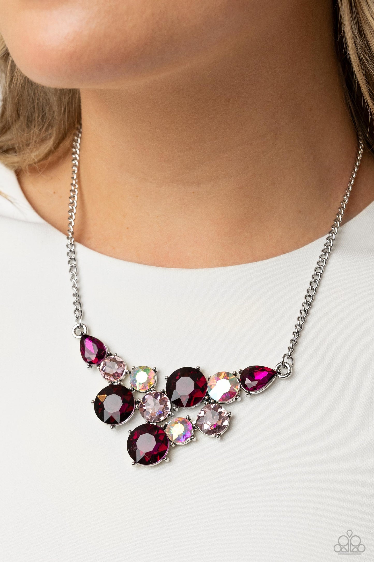 Paparazzi Accessories: Round Royalty - Pink Necklace