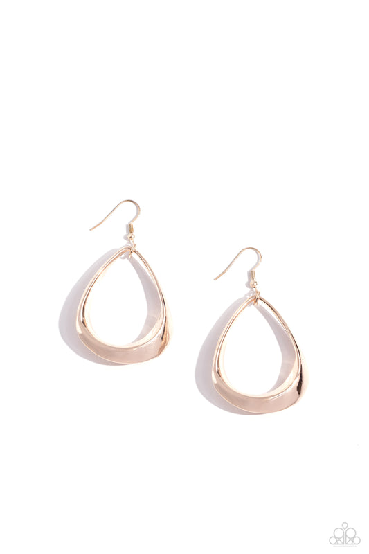 Paparazzi Accessories: Subtle Solstice - Rose Gold Earrings