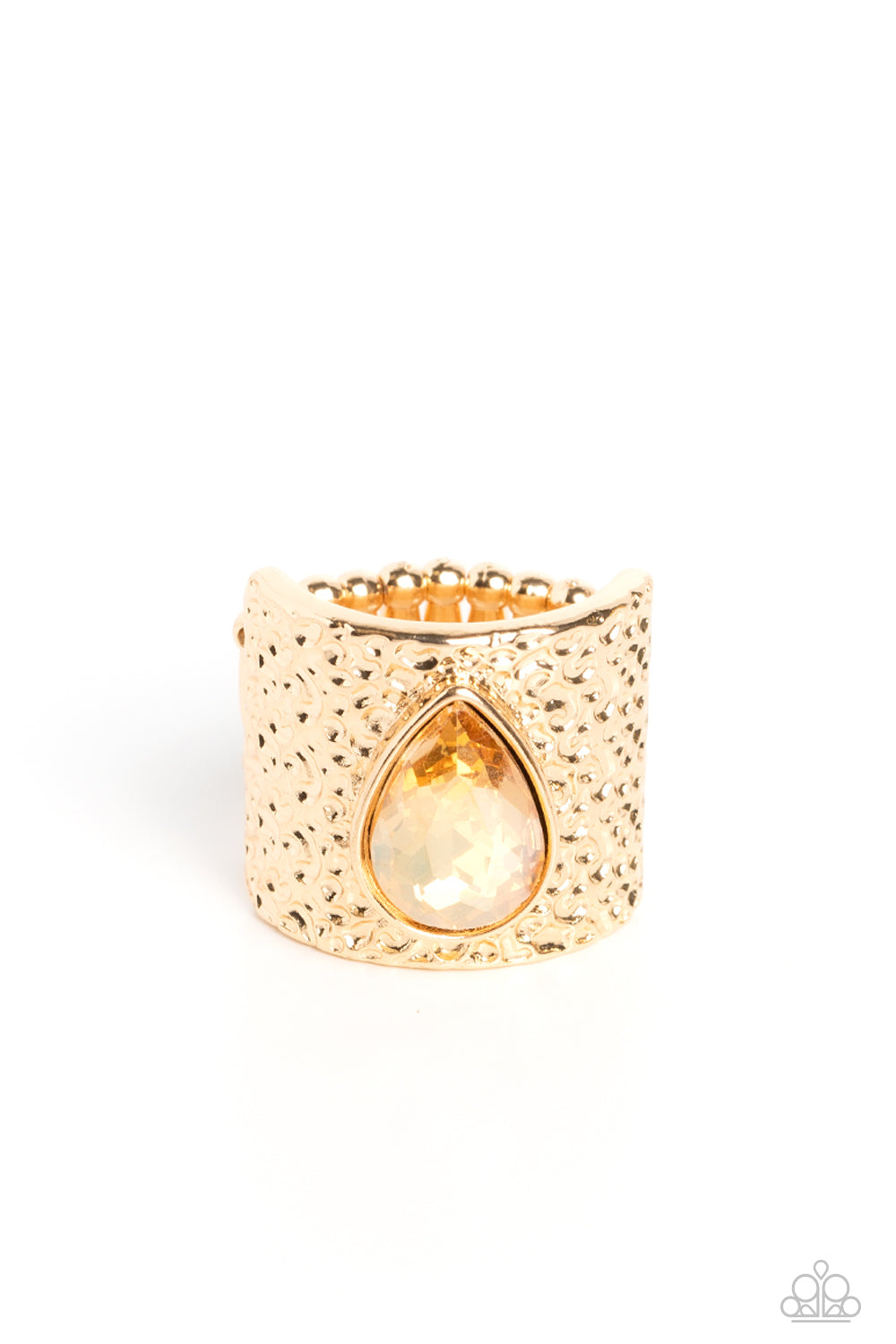 Paparazzi Accessories: Singed Shape - Gold Ring