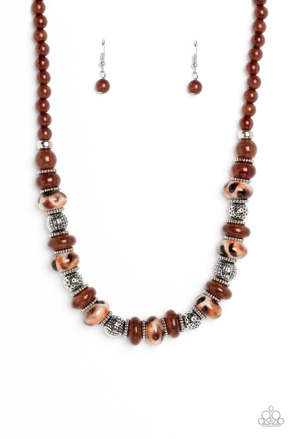 Paparazzi Accessories: Warped Whimsicality - Brown Necklace