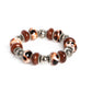 Paparazzi Accessories: Warped Wayfarer - Brown Bracelet