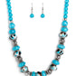 Paparazzi Accessories: Warped Whimsicality - Blue Necklace