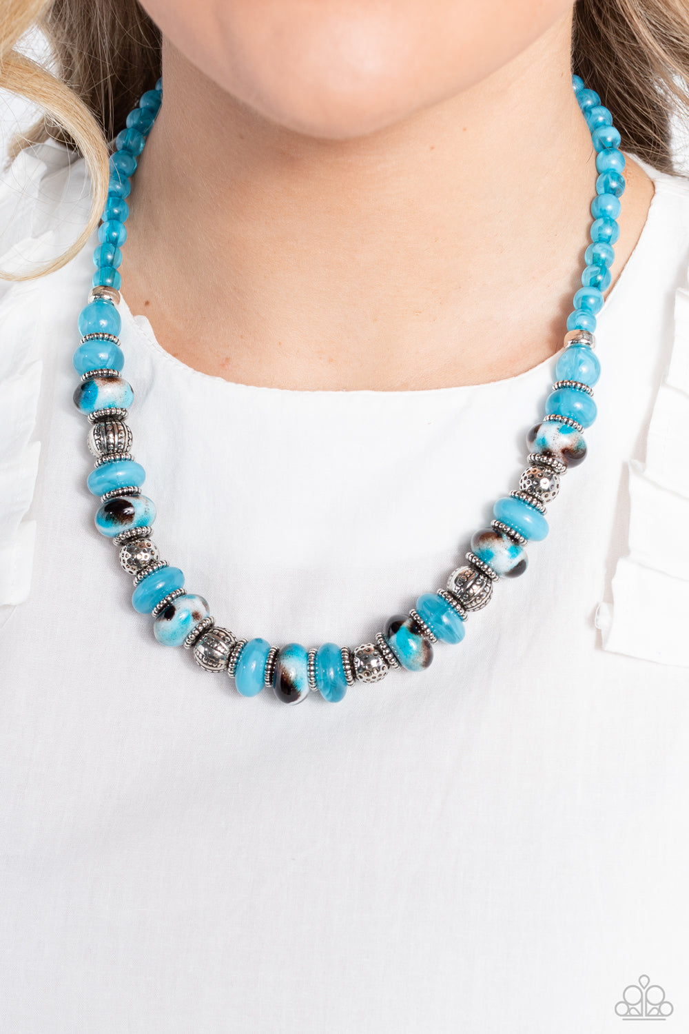 Paparazzi Accessories: Warped Whimsicality - Blue Necklace