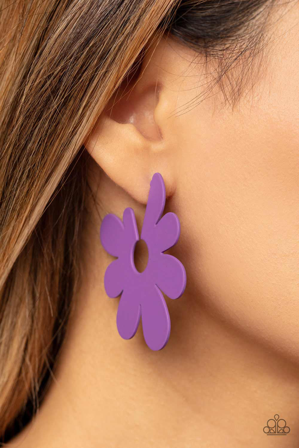 Paparazzi Accessories: Flower Power Fantasy - Purple Earrings