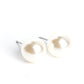Paparazzi Accessories: Debutante Details - White Earrings