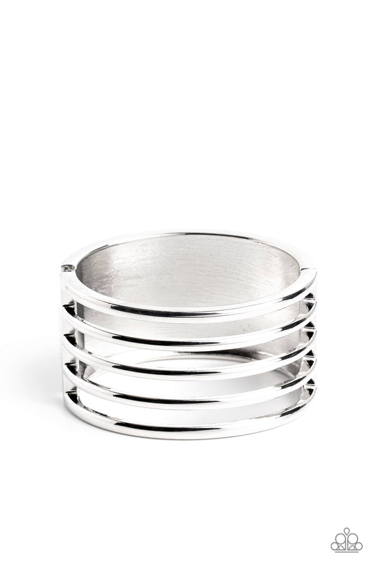 Paparazzi Accessories: Wayward Warrior - Silver Bracelet