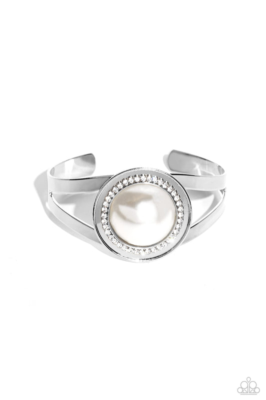 Paparazzi Accessories: Put On The GLITZ - White Bracelet