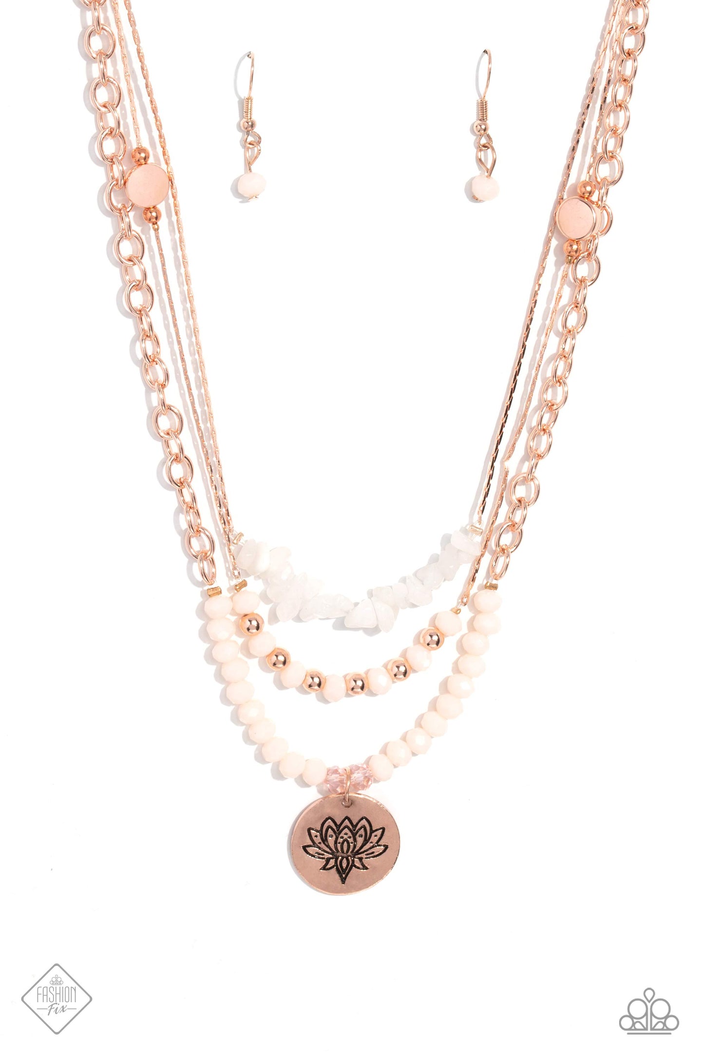 Paparazzi Accessories: Lotus Luxury - Rose Gold Necklace