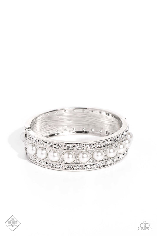 Paparazzi Accessories: About a PEARL - White Bracelet