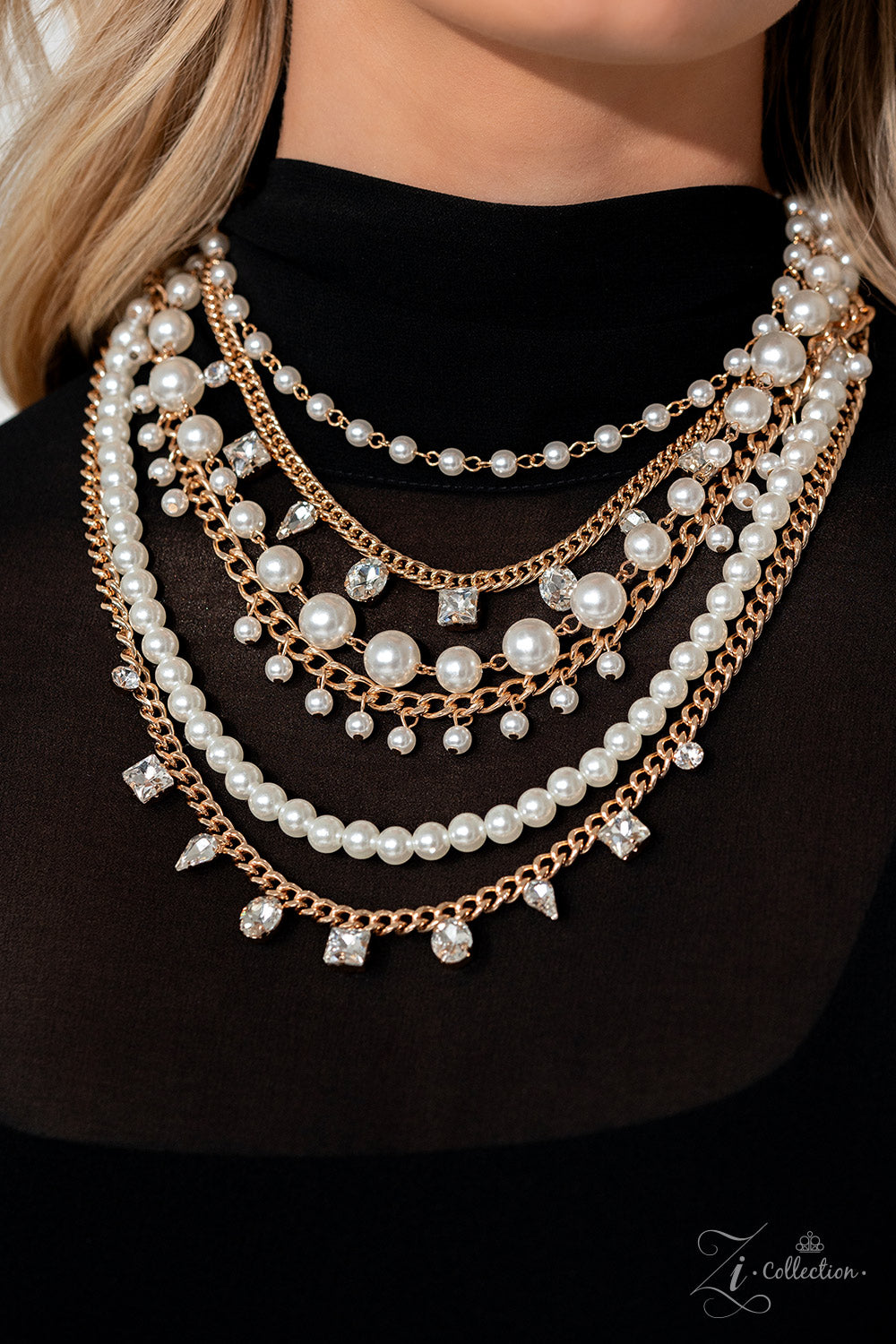 Paparazzi Accessories: Aristocratic - Gold Zi Collection Necklace