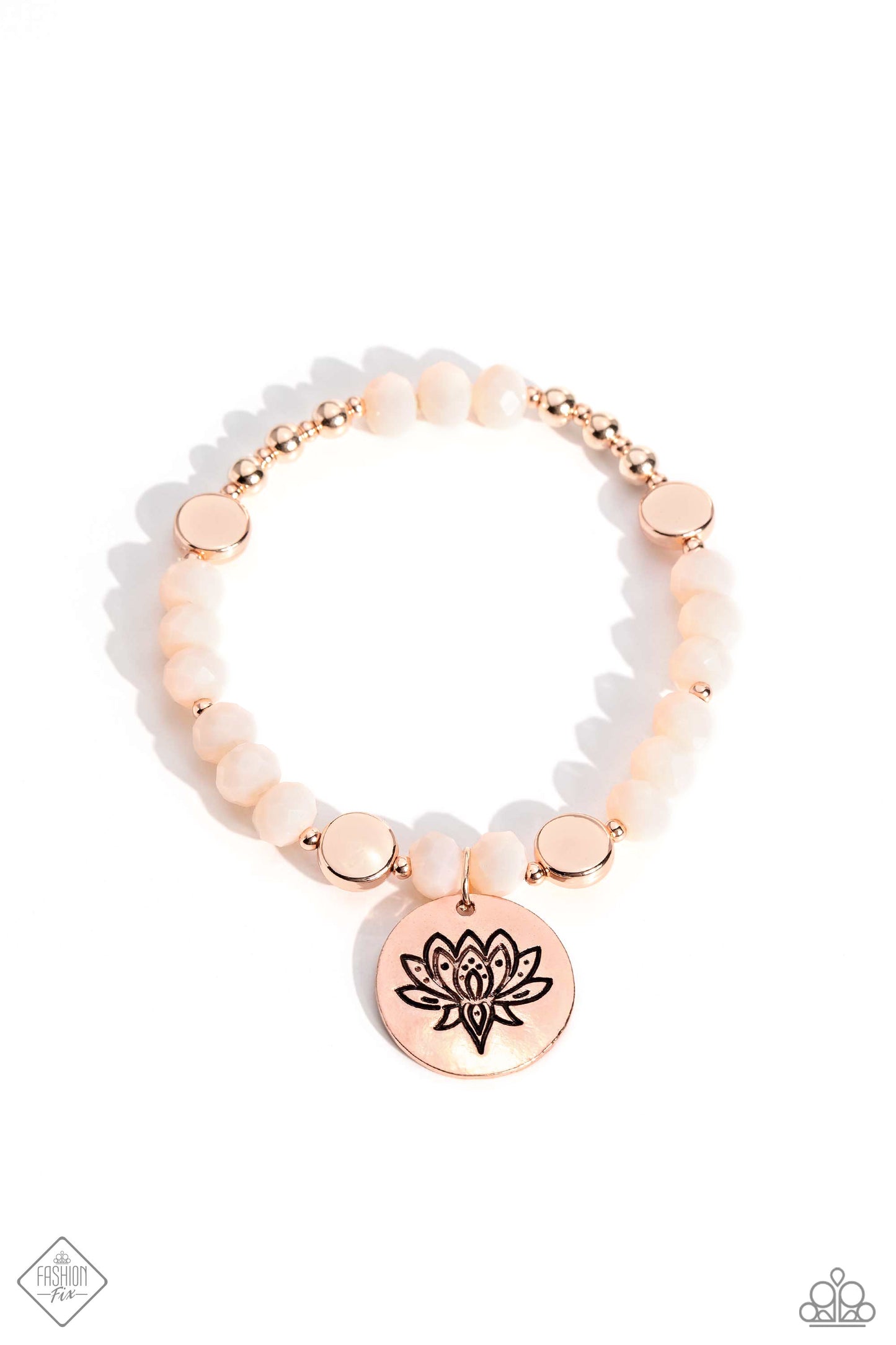 Paparazzi Accessories: Leisurely Lotus - Rose Gold Bracelet