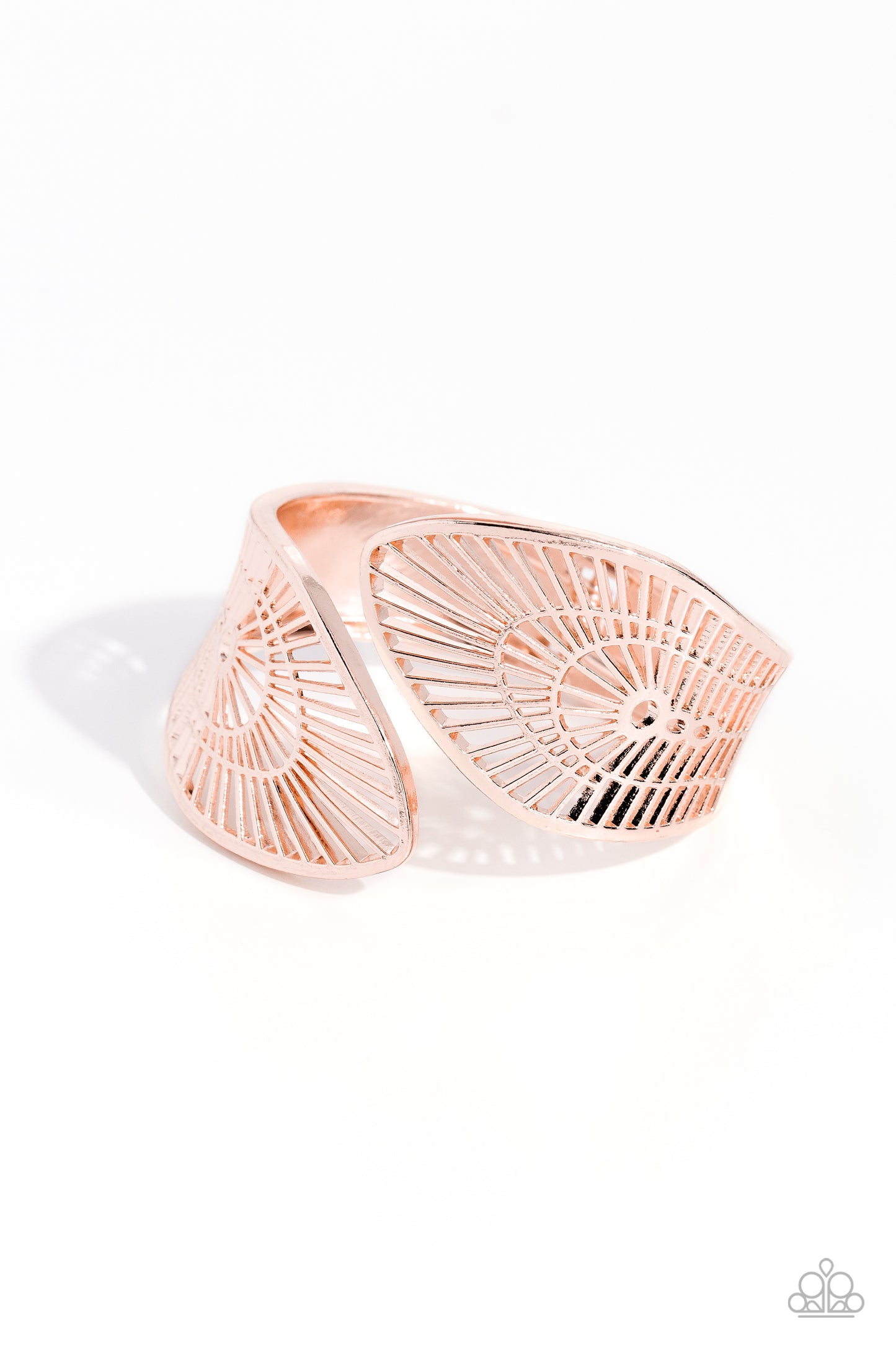 Paparazzi Accessories: Palatial Palms - Rose Gold Bracelet