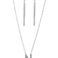 Paparazzi Accessories: Leave Your Initials - Silver - N Necklace