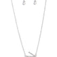 Paparazzi Accessories: INITIALLY Yours - N - White Necklace