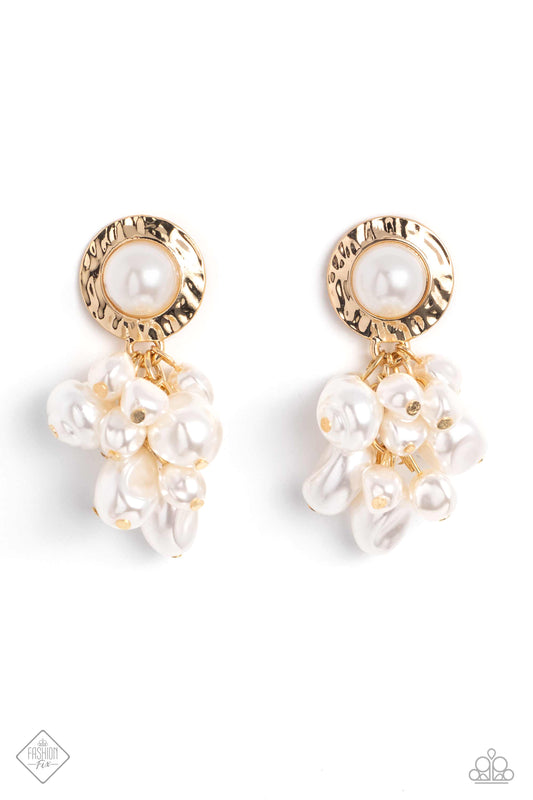 Paparazzi Accessories: Long Time No SEA - Gold Earrings