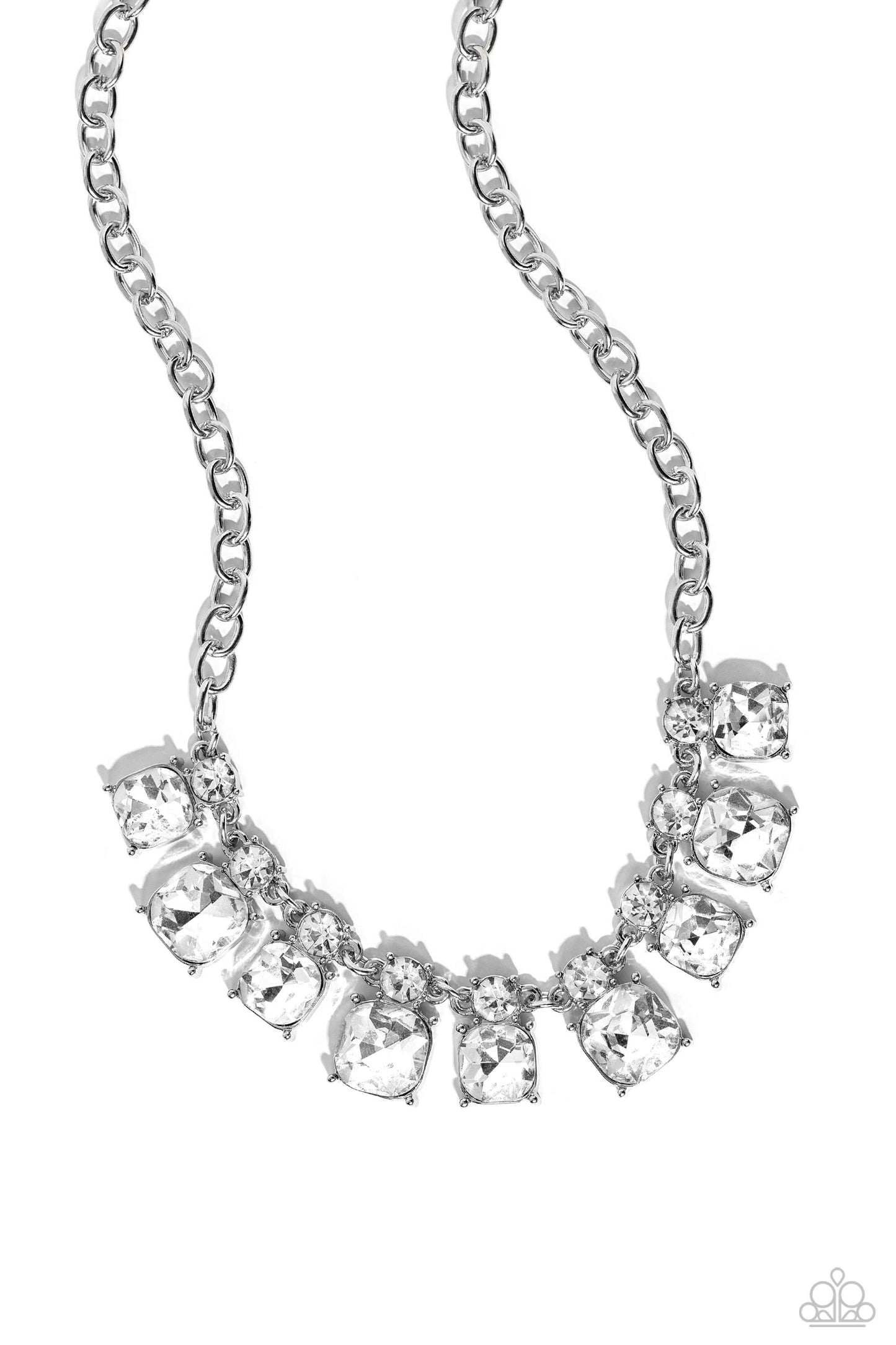 Paparazzi Accessories: Fitted Fantasy - White Necklace