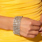 Paparazzi Accessories: GLASSY Gallery - White Bracelet