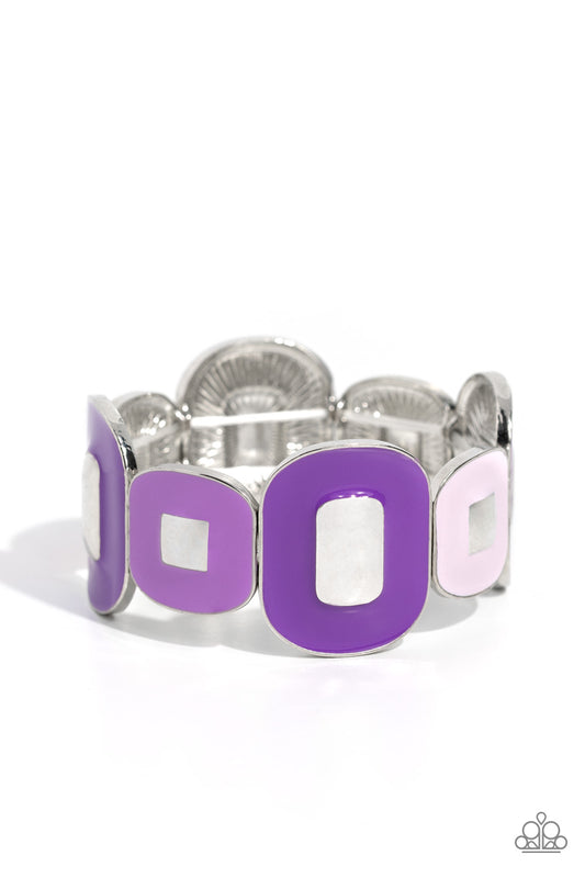 Paparazzi Accessories: Painted Pairing - Purple Bracelet