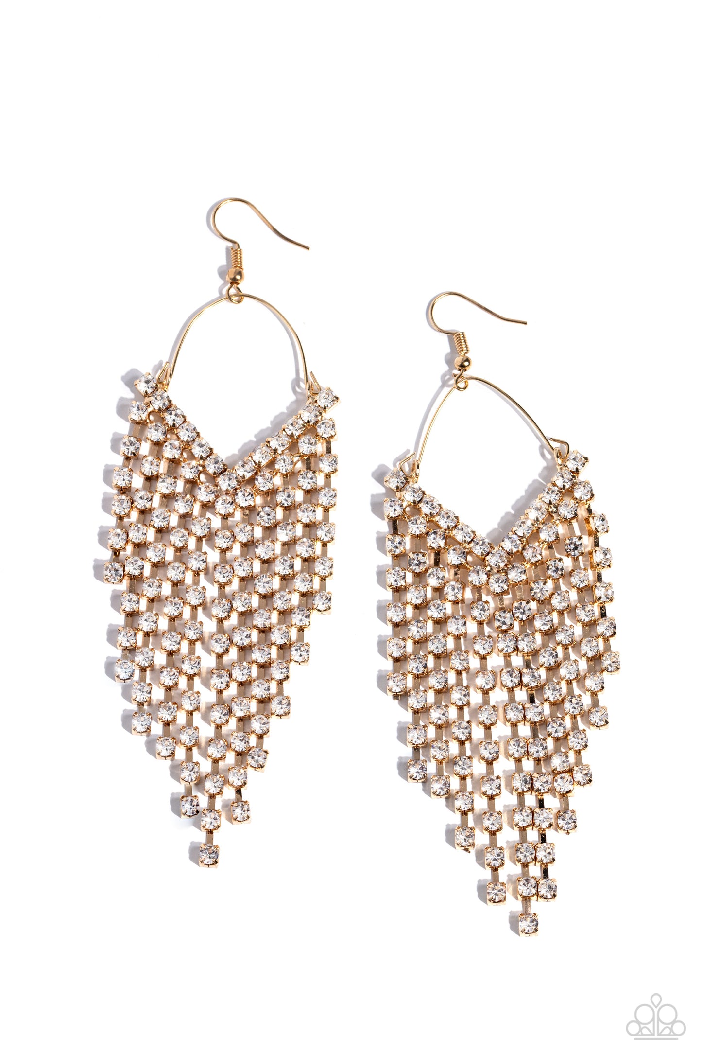 Paparazzi Accessories: V Fallin - Gold Earrings