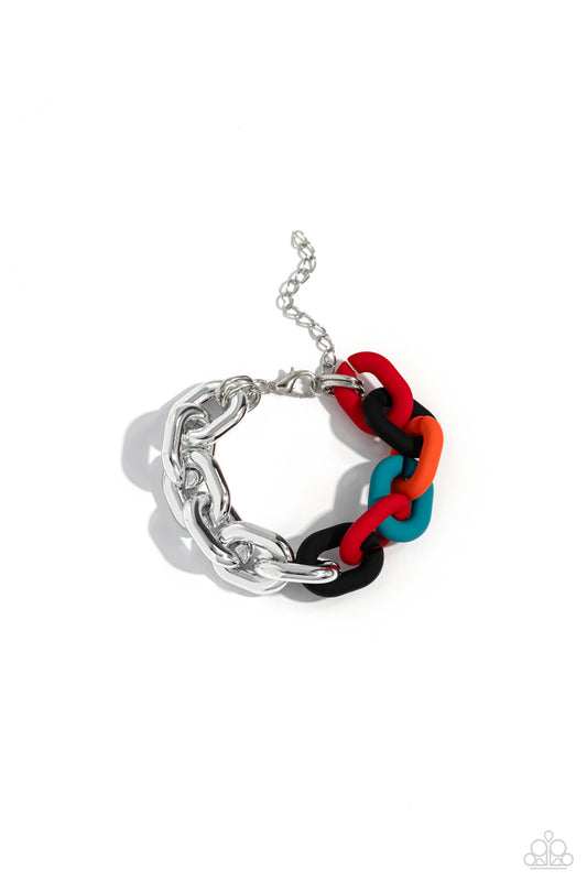 Paparazzi Accessories: Candid Contrast - Black Bracelet