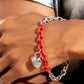 Paparazzi Accessories: Locked and Loved - Red Bracelet