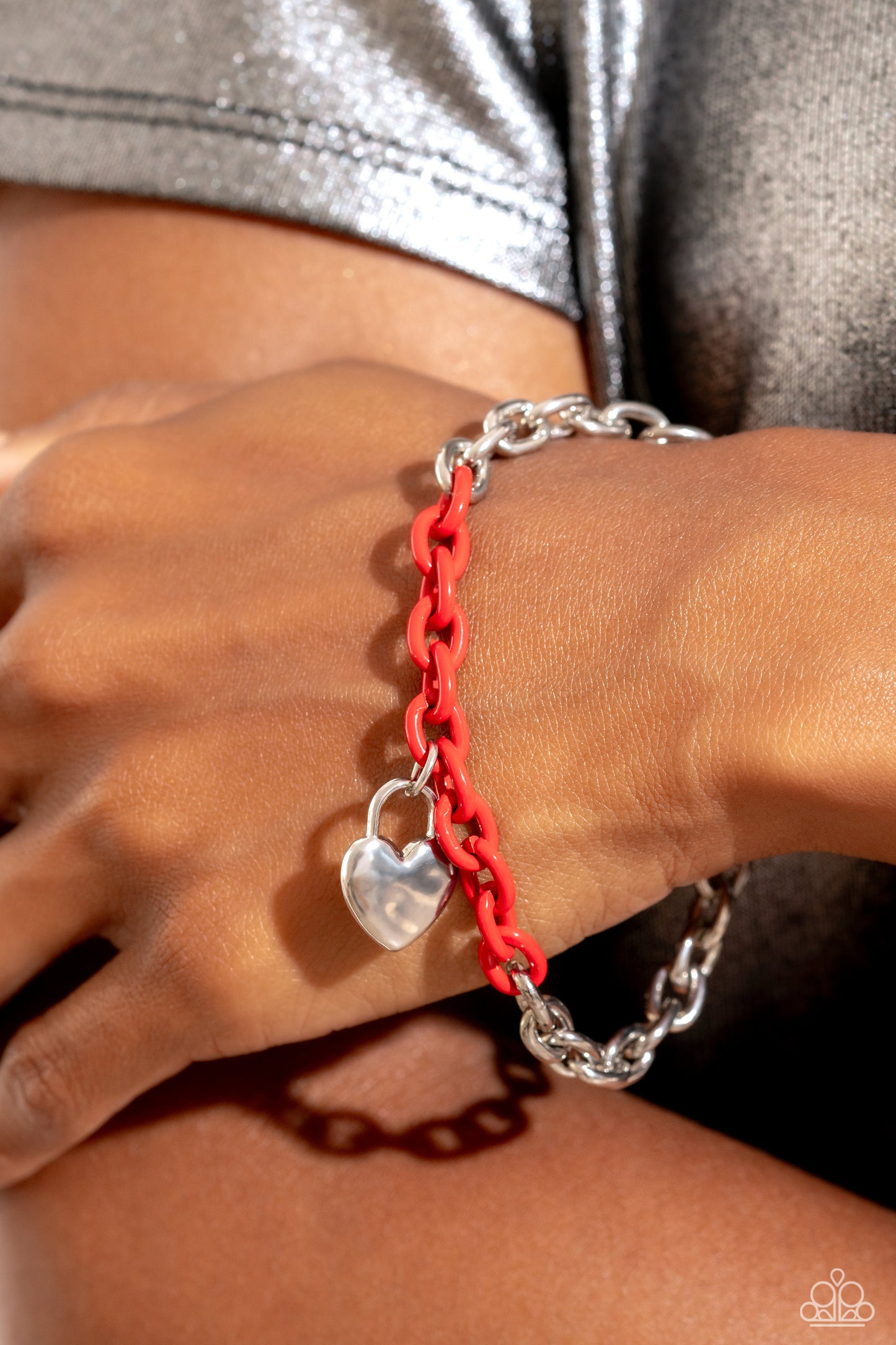 Paparazzi Accessories: Locked and Loved - Red Bracelet