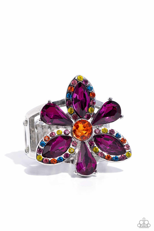 Paparazzi Accessories: Blazing Blooms - Multi Ring