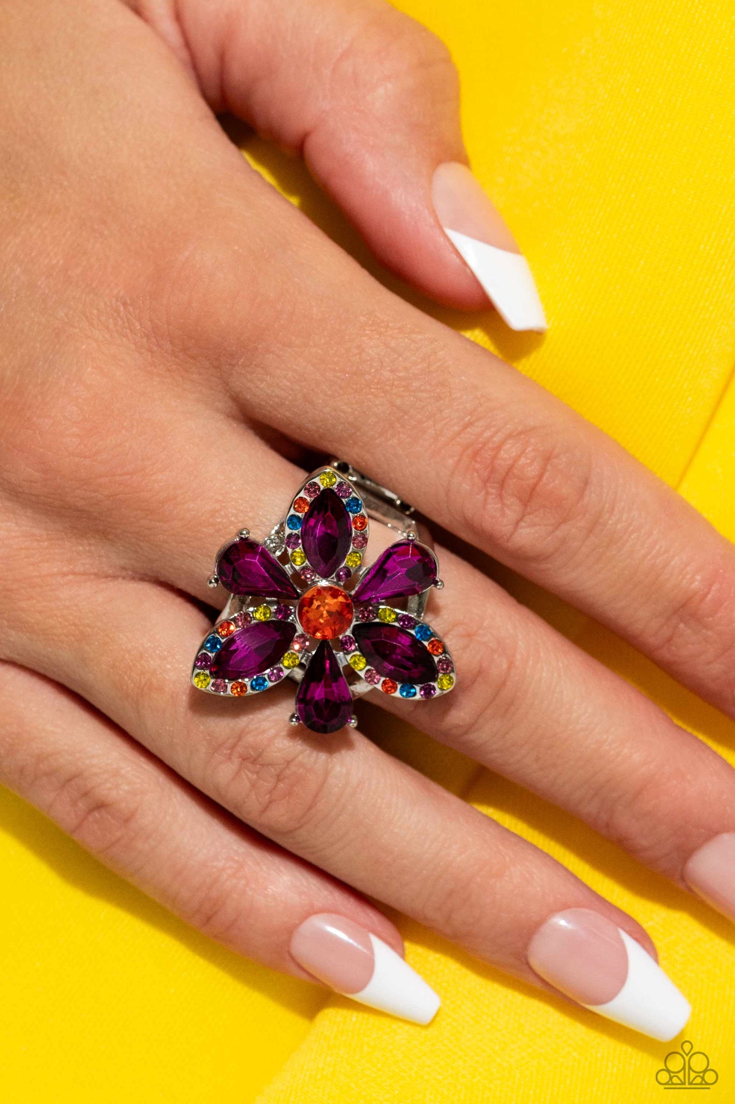 Paparazzi Accessories: Blazing Blooms - Multi Ring