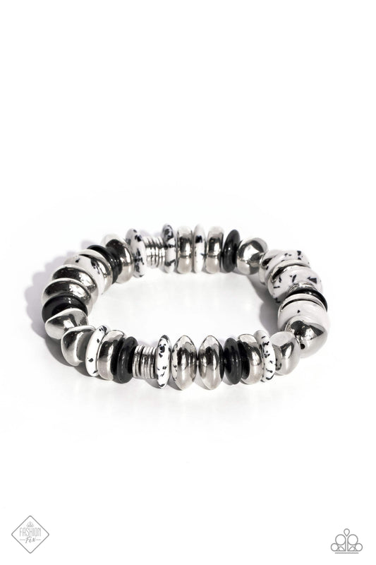 Paparazzi Accessories: Harmoniously High-End - Black Bracelet