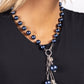 Paparazzi Accessories: White Collar Welcome - Blue Necklace