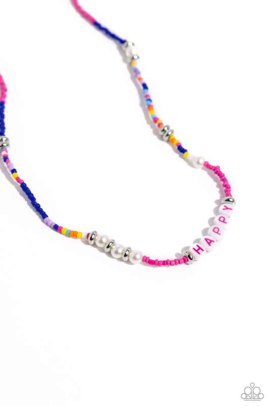 Paparazzi Accessories: Happy to See You - Pink Necklace