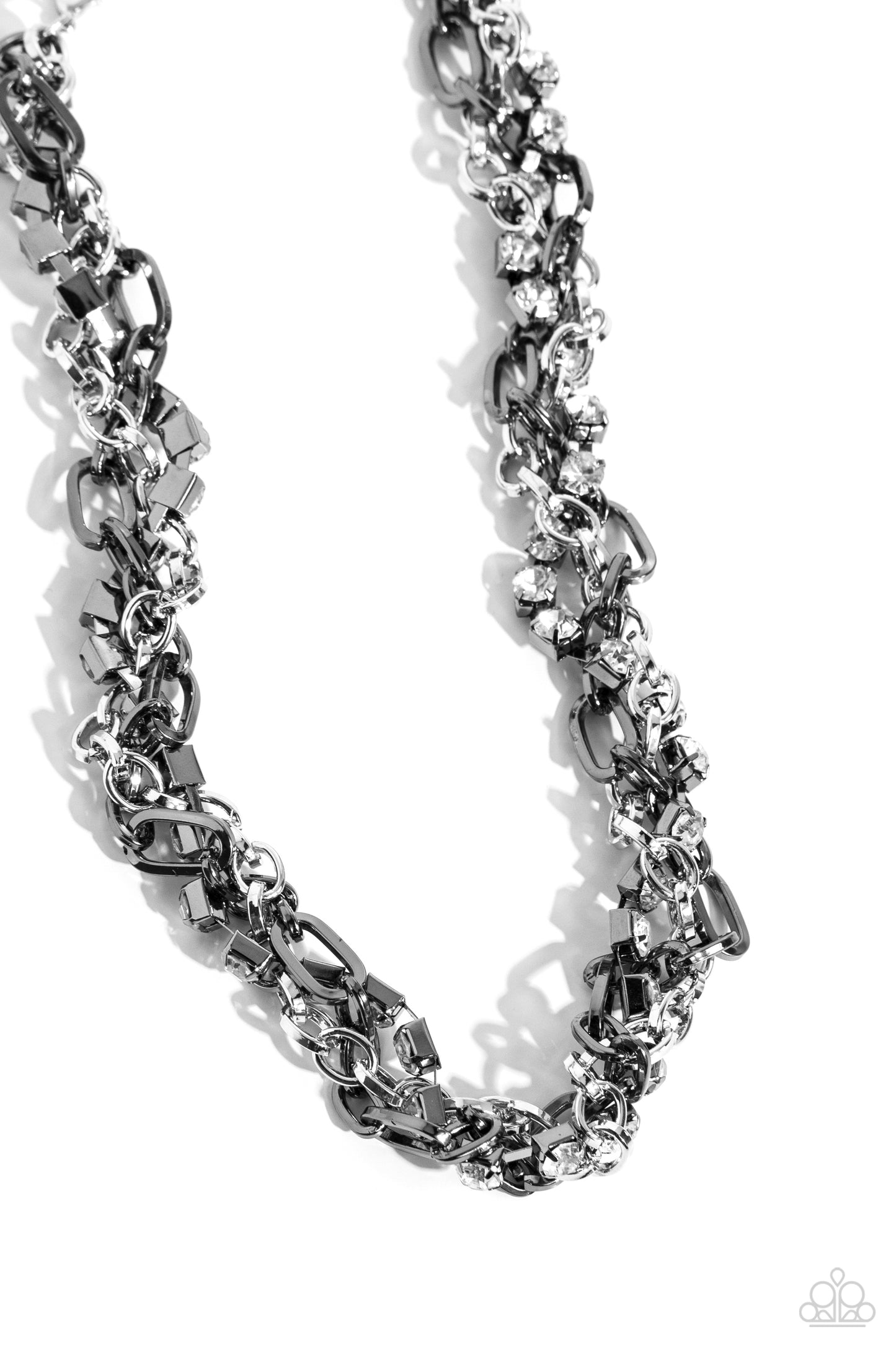 Paparazzi Accessories: Totally Two-Toned - Silver Necklace