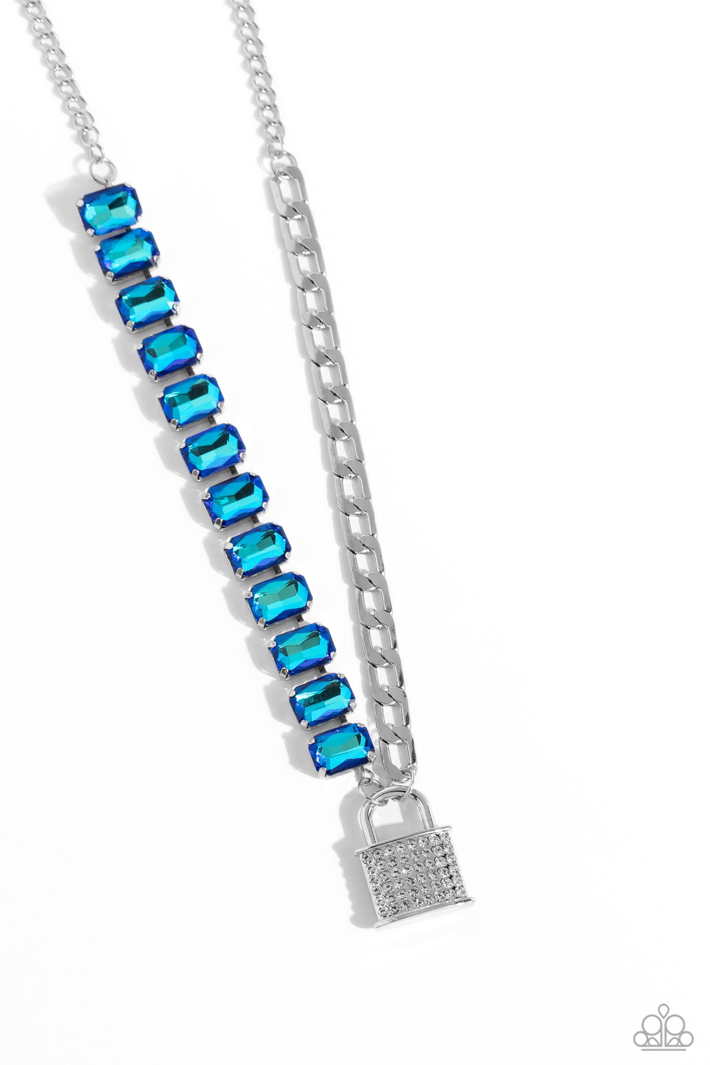 Paparazzi Accessories: LOCK and Roll - Blue Necklace