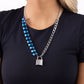 Paparazzi Accessories: LOCK and Roll - Blue Necklace