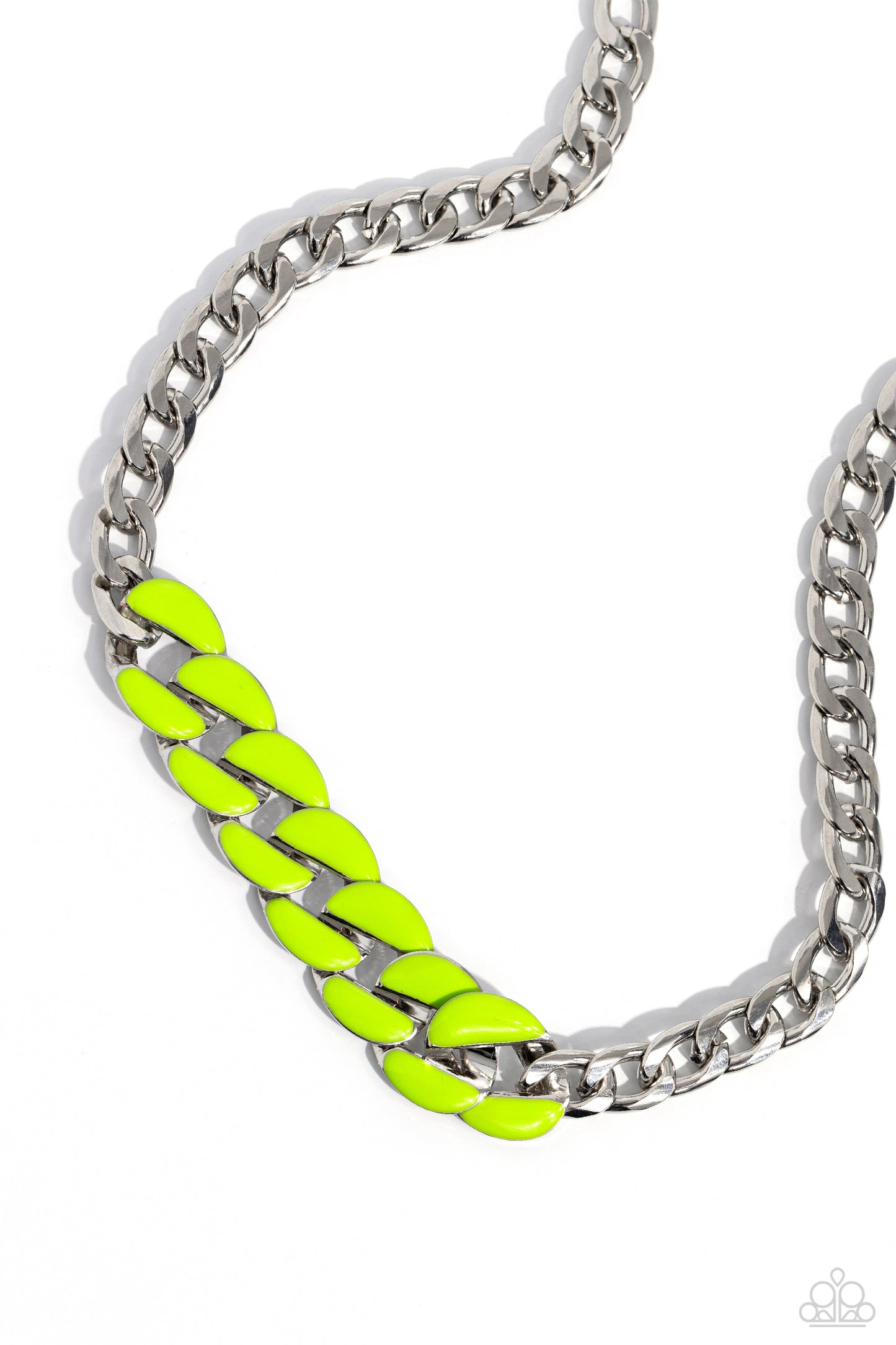 Paparazzi Accessories: CURB Craze - Green Necklace