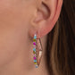 Paparazzi Accessories: Triangular Tapestry - Rose Gold Earrings