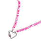 Paparazzi Accessories: Clearly Carabiner - Pink Necklace